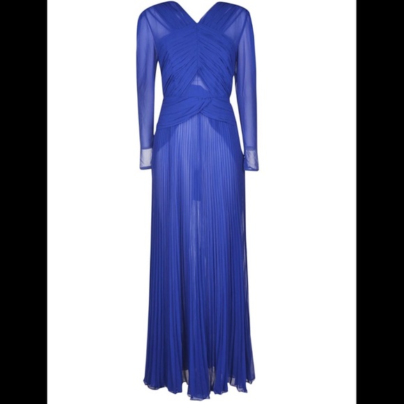 Self-Portrait Dresses & Skirts - Self portrait cobalt crossover chiffon gown